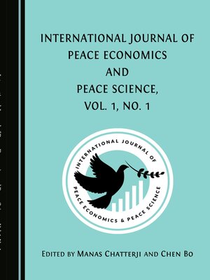 cover image of International Journal of Peace Economics and Peace Science, Vol. 1, No. 1